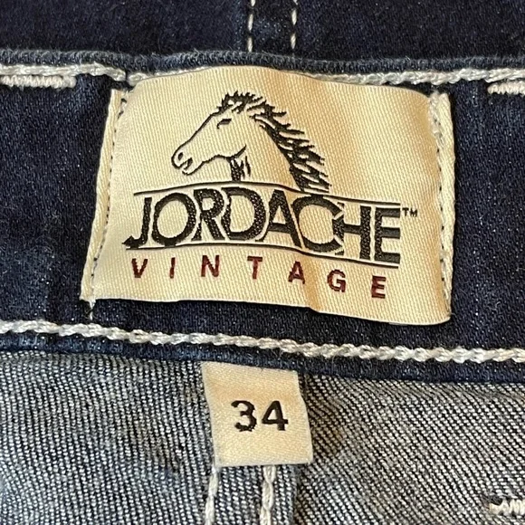 JORDACHE Vintage Women’s Plus Size Denim Shorts Size 34 - Picture 6 of 10